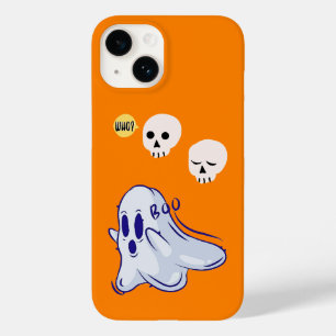 Boo Ghost UK 31 Spooky USA Skull October Halloween Case-Mate iPhone 14 Case