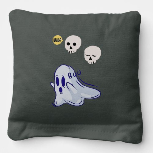 Boo Ghost UK 31 Spooky USA Skull October Halloween Cornhole Bags