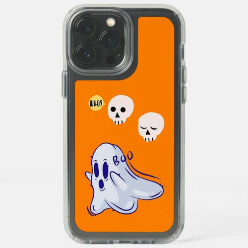 Boo Ghost UK 31 Spooky USA Skull October Halloween Speck iPhone 13 Pro Max Case