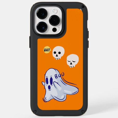 Boo Ghost UK 31 Spooky USA Skull October Halloween Speck iPhone 14 Pro Max Case