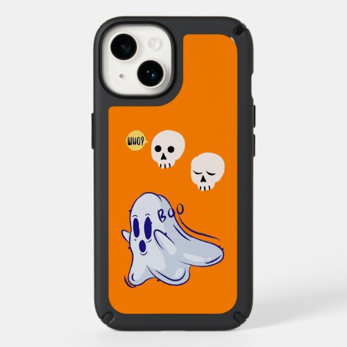 Boo Ghost UK 31 Spooky USA Skull October Halloween Speck iPhone 14 Case