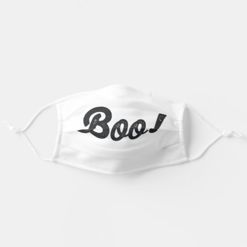 BOO GHOSTLY ADULT CLOTH FACE MASK