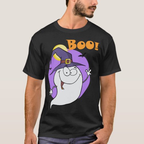 boo ghosts on halloween T_Shirt