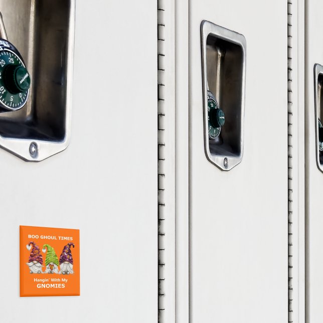 Boo Ghoul Times Hanging with My Gnomies Halloween Magnet (In Situ (Locker))