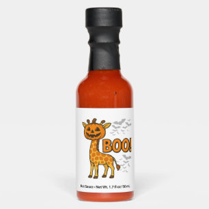 Boo Giraffe Halloween Costume Giraffe Lover Spooky Hot Sauces