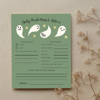 Boo Green Baby Shower Baby Predictions & Advice 