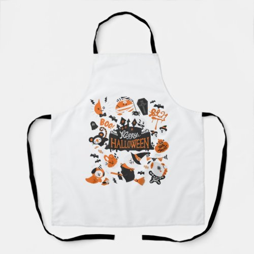 Boo Halloween                Apron