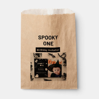 Boo Halloween birthday baby Favor Bag
