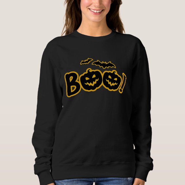 Boo Halloween   Boo Halloween Costume Sweatshirt (Front)