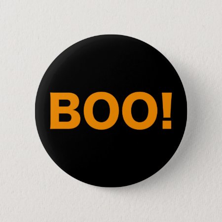 Boo! Halloween Button