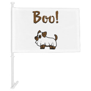 Boo Halloween                Car Flag