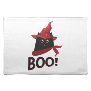 Boo Halloween Cloth Placemat