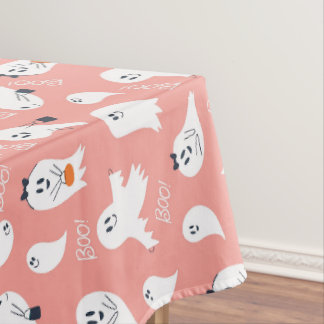 Boo Halloween Cute Ghosts Tablecloth