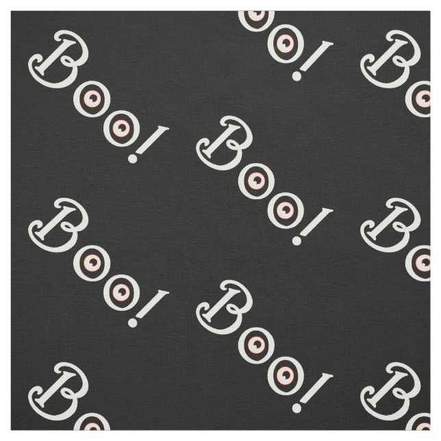 BOO Halloween Fabric Halloween Fabrics Customize (Swatch)