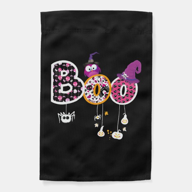 Boo Halloween  Garden Flag (Front)