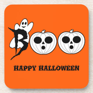 BOO! Halloween Ghost Coasters