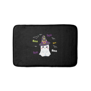 Boo halloween ghost costume men women kids bath mat