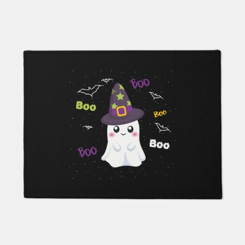 Boo halloween ghost costume men women kids doormat