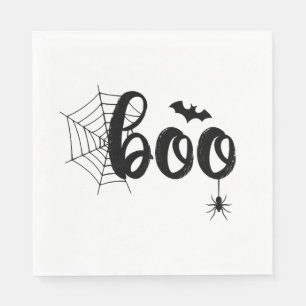 Boo Halloween Ghost Cute Halloween Family Matching Napkins