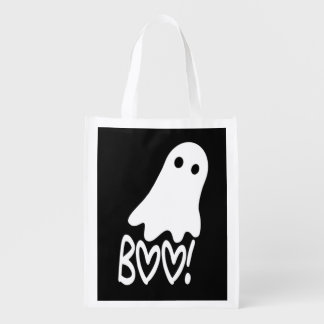 Boo! Halloween Ghost Grocery Bag