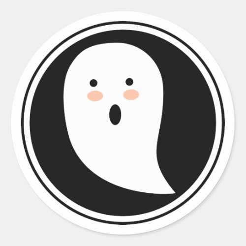 Boo Halloween Ghost Sticker