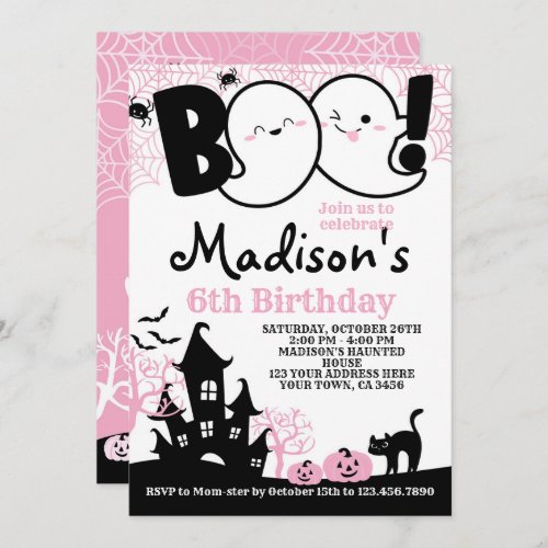 BOO Halloween Invitation