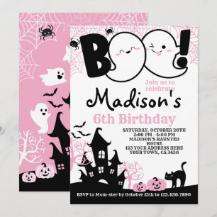 BOO Halloween Invitation