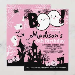 BOO Halloween Invitation