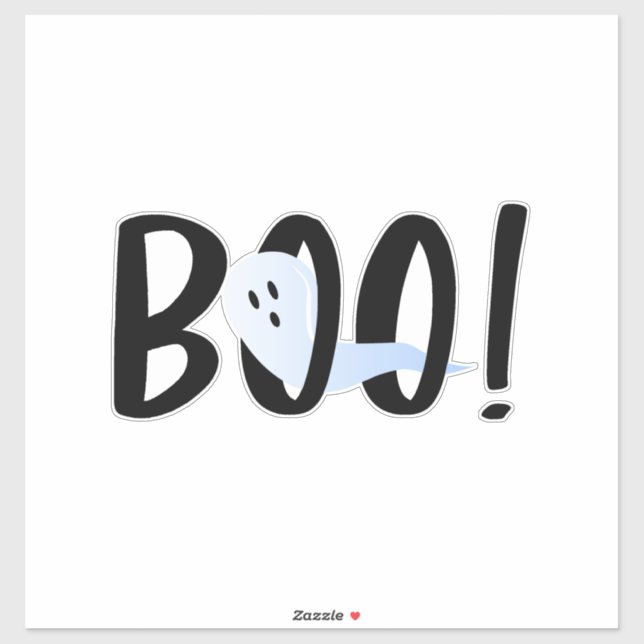 Boo! Halloween Iridescent Ghost  Sticker (Sheet)