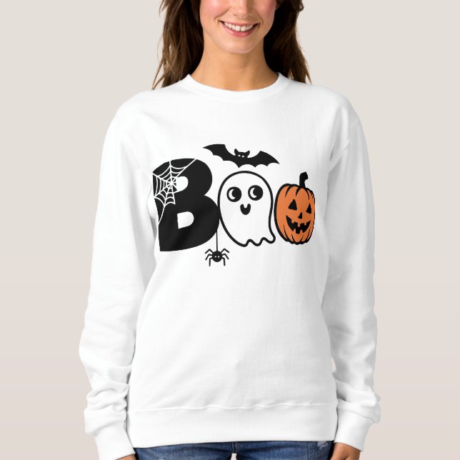 Boo Halloween Jumper Sweatshirt (Front)