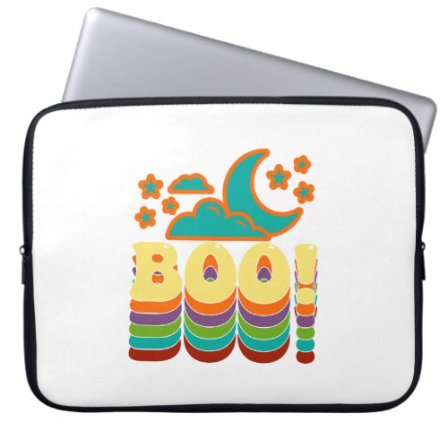 Boo Halloween Laptop Sleeve