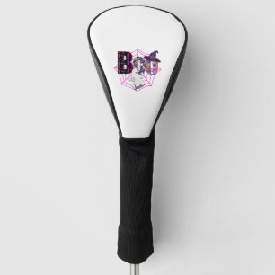 Boo Halloween October Pink Golf Head Cover