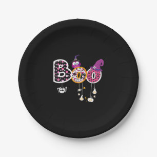 Boo Halloween  Paper Plates