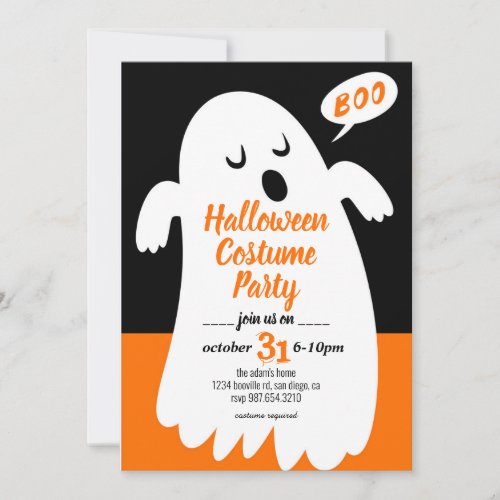 Boo _ Halloween Party Invitation