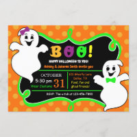 Boo! Halloween Party Invitation