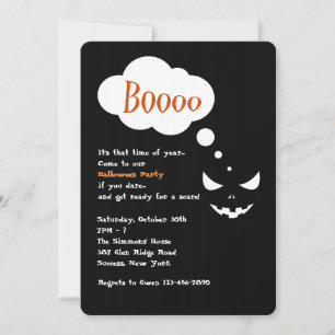 Boo Halloween Party Invitation