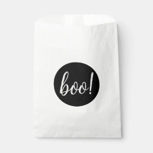 Boo Halloween Party. Minimalist Kids Candy & Treat Favor Bag