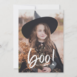 Boo Halloween Photo Card