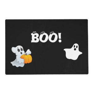 Boo Halloween placemats