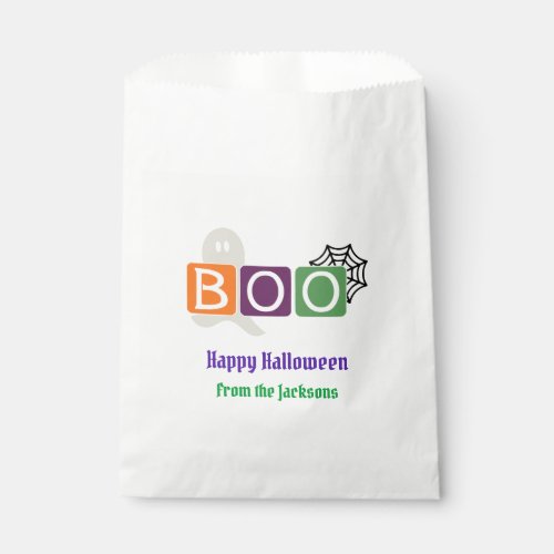 BOO Halloween Sayings Goodie Bag