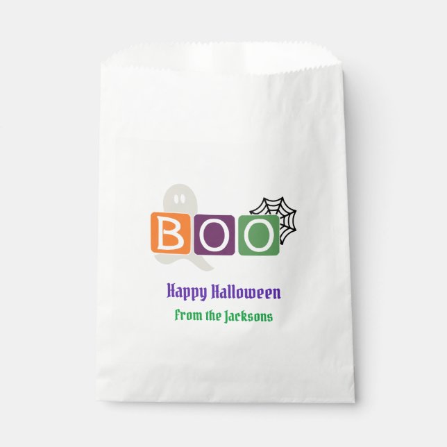 BOO Halloween Sayings Goodie Bag (Front)