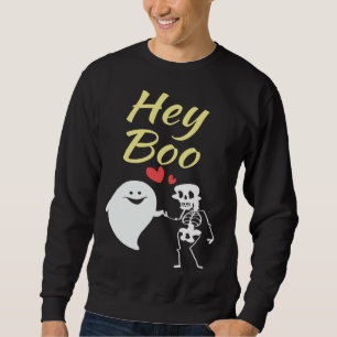 Boo Halloween Skeleton Kids Youth Boys Girls  Cute Sweatshirt