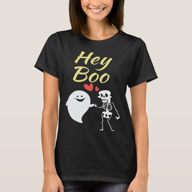 Boo Halloween Skeleton Kids Youth Boys Girls  Cute T-Shirt (Front)