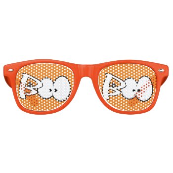 Boo Halloween Spider & Eyes Retro Sunglasses by GroovyFinds at Zazzle