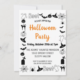 Boo Halloween Spooktacular Party Invitation