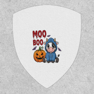 Boo Halloween Spooky Ghost Cow Patch