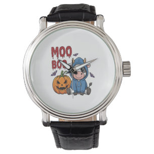 Boo Halloween Spooky Ghost Cow Watch