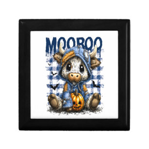 Boo Halloween Spooky Highland Cow Gift Box
