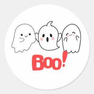 Boo! Halloween Sticker   Fun & Spooky Décor