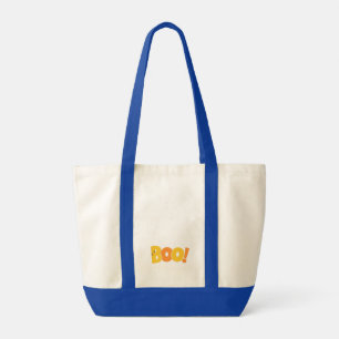 Boo Halloween Typography with Spiders Tote Bag
